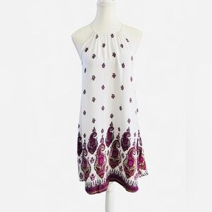 Altar’d State White Paisley Halter Dress | Size Small
